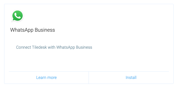 How to connect Tiledesk with WhatsApp Business | Tiledesk Knowledge Base